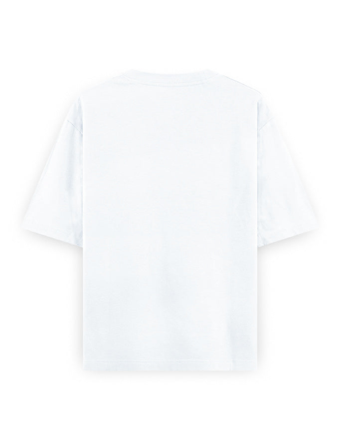 white back - Tic Tac Toe Unisex Oversized Classic T-Shirt for Female | Cikada Clothing