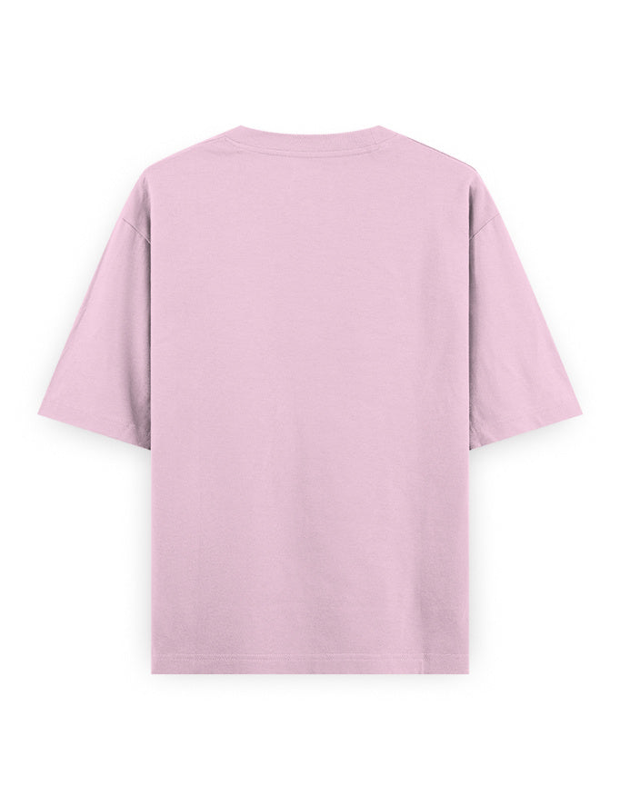 light baby pink back - Tic Tac Toe Unisex Oversized Classic T-Shirt for Female | Cikada Clothing