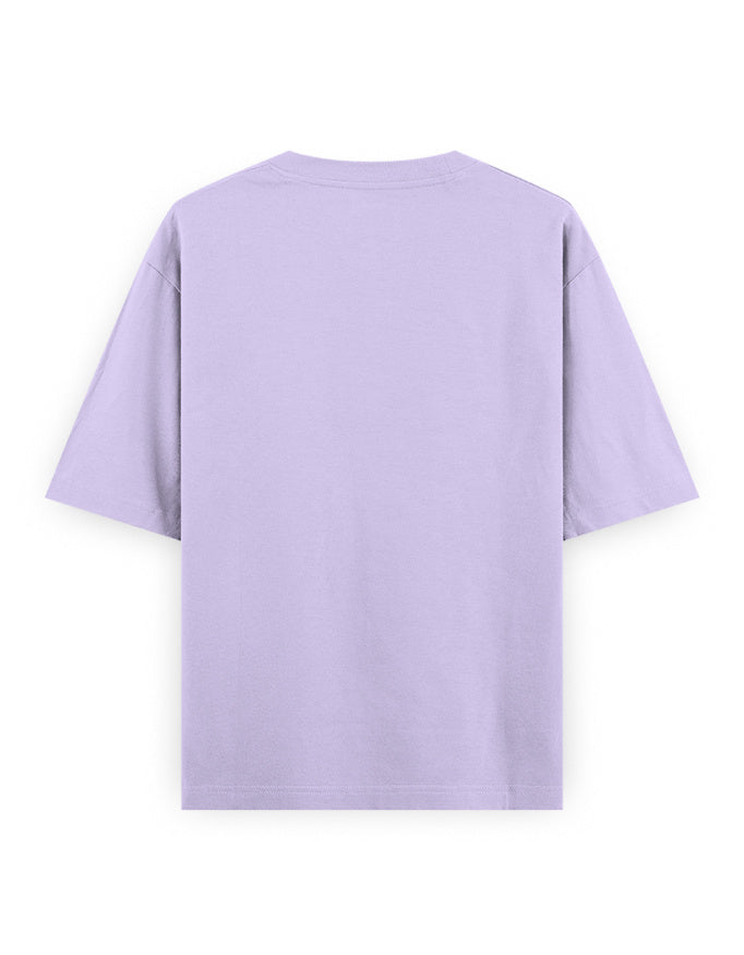lavender back - Tic Tac Toe Unisex Oversized Classic T-Shirt for Female | Cikada Clothing