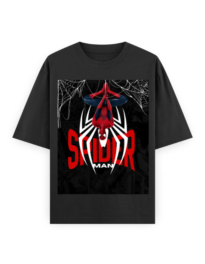 Front_1_c_2.jpg - SPIDERMAN Unisex Oversized Classic T-Shirt | Cikada Clothing